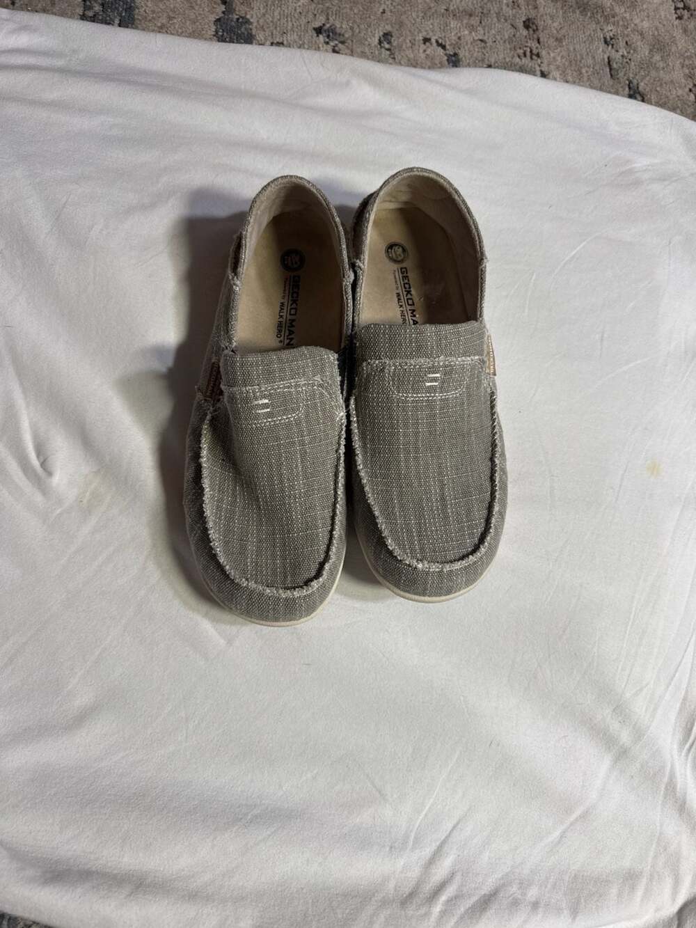 Gecko Man Walk Hero Canvas Loafers Orthopedic Walking Shoes with Arch Support